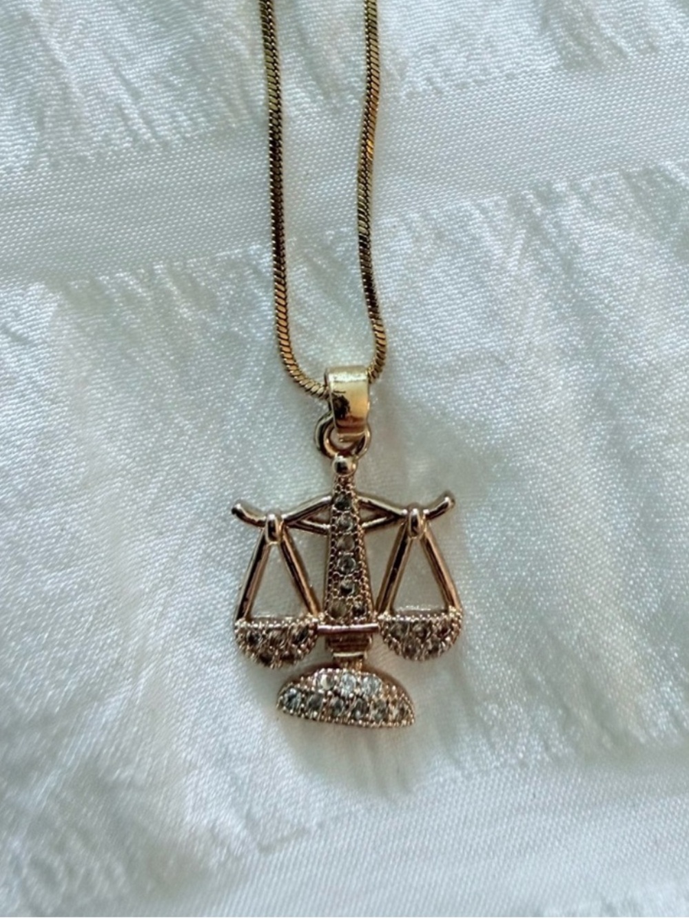 Gold Legal / Law Pendant Necklace - Women Jewelry